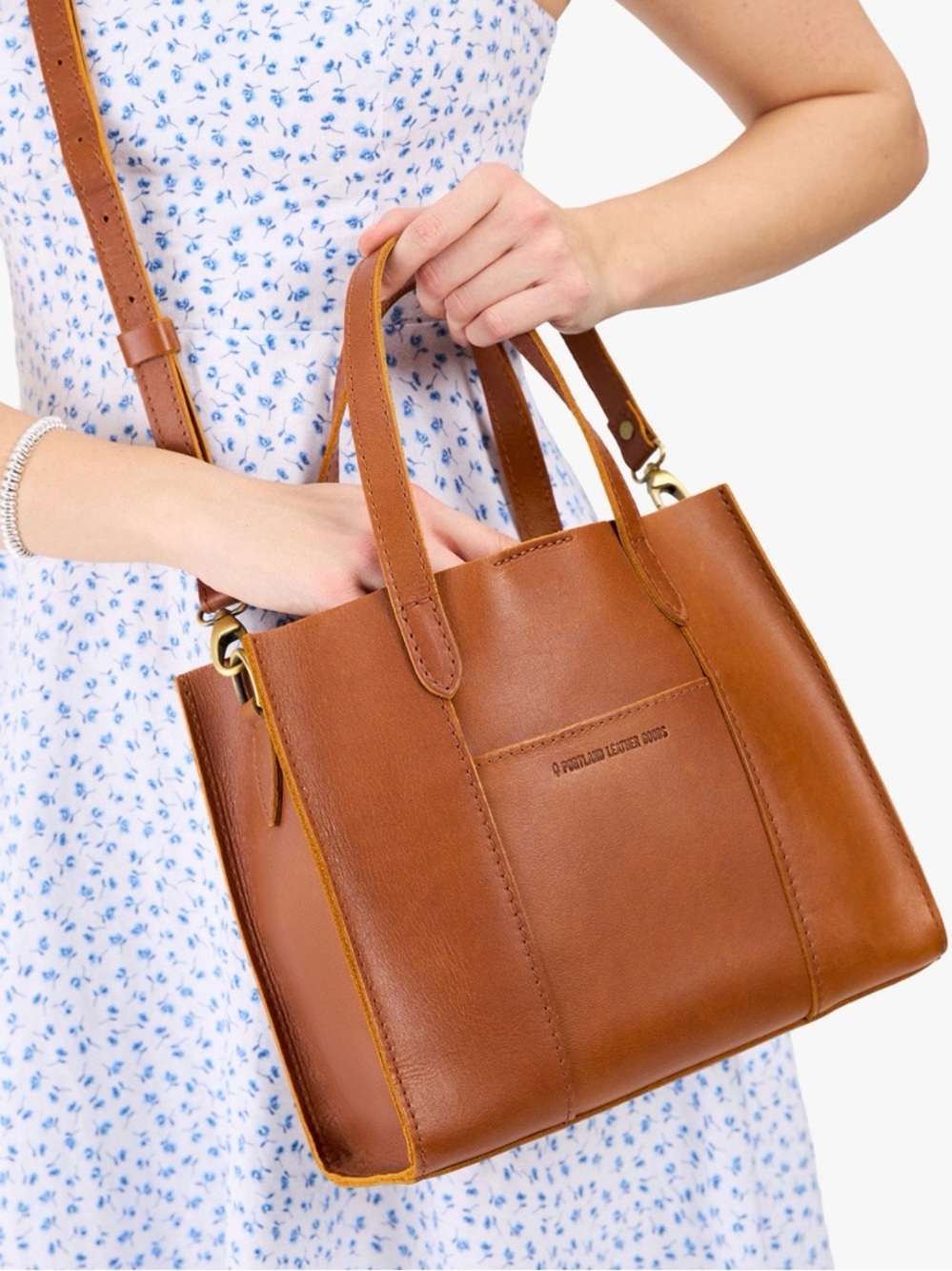 Portland Leather Classic Lola Crossbody Honey Tote